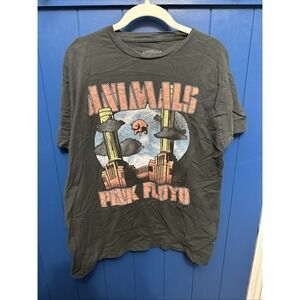 Pink Floyd Animals Album Shirt Size Large Graphic Print Gray American Classics